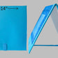Single Sided Felt Board with Storage Pocket  14"x15"