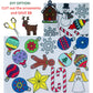 Felt Christmas Tree 41" tall-  (with 22 felt ornaments) * DIY OPTION *