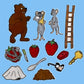 Little Mouse, Red Ripe Strawberry& the Big Hungry Bear