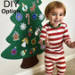 Felt Christmas Tree 41" tall-  (with 22 felt ornaments) * DIY OPTION *