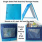 Single Sided Felt Board with Storage Pocket  14"x15"