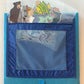 Single Sided Felt Board with Storage Pocket  14"x15"